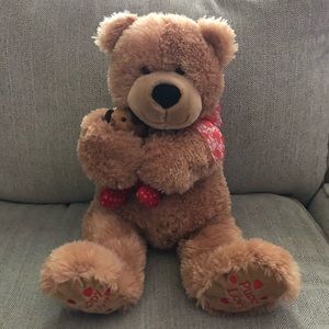 Heads & Tales Valentine Plush Bear and Puppy Love Dog Stuffed Animal Toy Set
